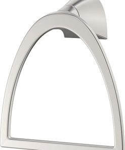 Pfister Karci Towel Ring, Hand Towel Holder for Bathroom, Wall-Mounted, Screw-In, Spot Defense Brushed Nickel Finish, BRBKA0GS