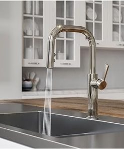 Montay 1-Handle Pull-Down Kitchen Faucet in Polished Nickel 2