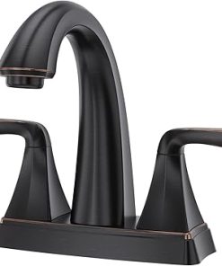 Pfister Selia Bathroom Sink Faucet, 4-Inch Centerset, 2-Handle, 3-Hole, Tuscan Bronze Finish, LF048SLYY