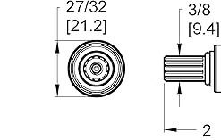 Pfister 9100320 Cold Faucet Cartridge, Original Version 2