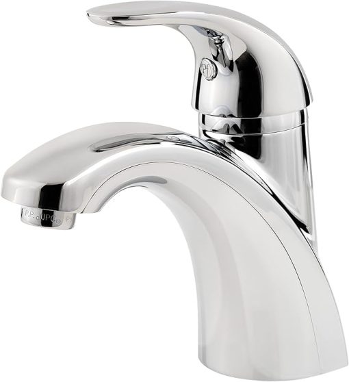 Pfister Parisa Bathroom Sink Faucet, Single Control, 1-Handle, Single Hole, Polished Chrome Finish, LF042PRCC