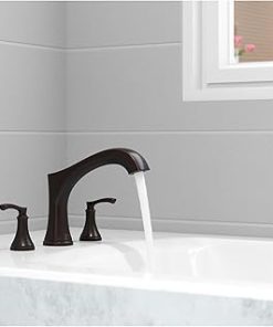 Pfister RT6-5WD Woodbury Deck Mounted Roman Tub Filler – Spot Defense Brushed Nickel 2