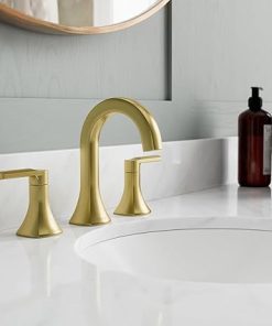 Pfister Vaneri Bathroom Sink Faucet, 8-Inch Widespread, 2-Handle, 3-Hole, Brushed Gold Finish, LF049VRIBG 2