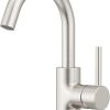 Pfister Pfirst Modern Bathroom Sink Faucet, Single Handle, Single-Hole, Matte Black Finish, LG142060B 4