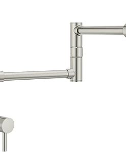 Pfister GT533-PFS Lita 2-Handle Wall Mount Pot Filler, Stainless Steel 2