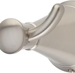 Pfister Saxton Towel Hook, Bathroom Towel Hook, Wall-Mounted, Screw-In, Brushed Nickel Finish, BRHGL1K