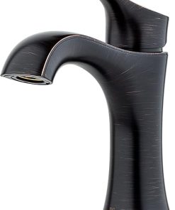 Pfister Auden Bathroom Sink Faucet, Single Control, 1-Handle, Single Hole, Tuscan Bronze Finish, LF042ADYY