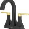 Pfister Pfirst Modern Bathroom Sink Faucet, Single Handle, Single-Hole, Matte Black Finish, LG142060B 3