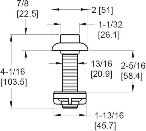 Pfister 961004A Side Spray Mounting Assembly, Polished Chrome - Image 2