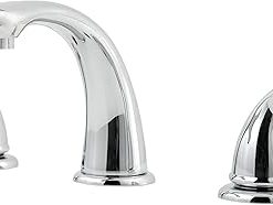 Pfister Pfirst Series Bathroom Sink Faucet, 8-Inch Widespread, 2-Handle, 3-Hole, Polished Chrome Finish, LG14961P0