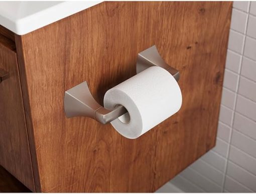 Pfister BPH-SSQ Soft Square Toilet Paper Holder - Brushed Gold - Image 2