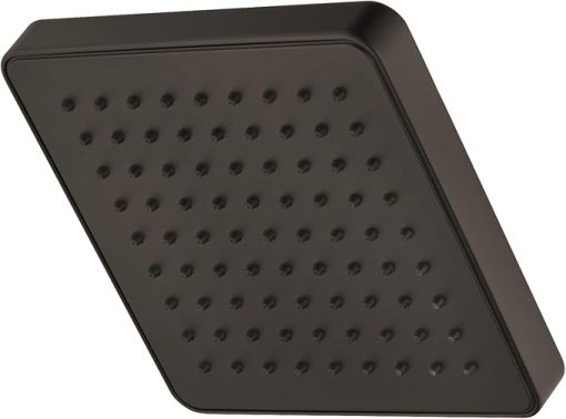 Pfister Square Raincan Shower Head (Arm & Flange Not Included), Single Function, 7-Inch, Tuscan Bronze Finish, 973228Y