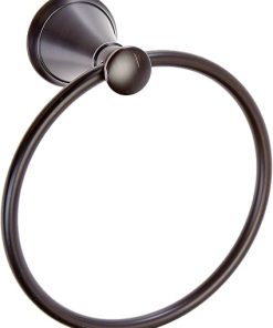 Pfister Saxton Towel Ring, Hand Towel Holder for Bathroom, Wall-Mounted, Screw-In, Tuscan Bronze Finish, BRBGL1Y