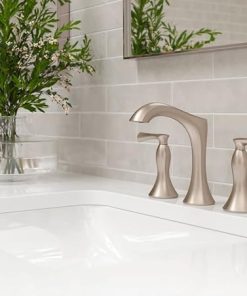 Pfister LG49-RH3 Rhen 1.2 GPM Widespread Bathroom Faucet with Push & Seal Drain Assembly – Matte Black 2