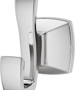 Pfister Venturi Towel Hook, Bathroom Towel Hook, Wall-Mounted, Screw-In, Polished Chrome Finish, BRHVNC0C