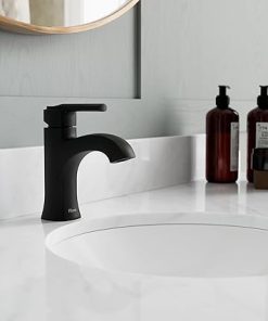 Pfister Vaneri Bathroom Sink Faucet, Single Control, 1-Handle, Single Hole, Matte Black Finish, LF042VRIBB 2