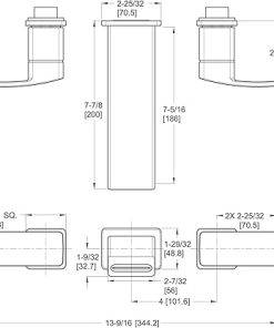 Pfister LG49DF3C Kenzo 2-Handle 8″ Wallmount Bathroom Faucet, Polished Chrome 2