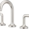 Pfister Cantara Bathroom Sink Faucet, 4-Inch Centerset, 2-Handle, 3-Hole, Brushed Nickel Finish, LF048CRKK 4
