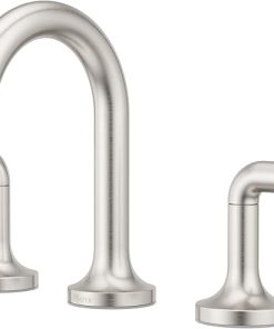 Pfister Zeelan Bathroom Sink Faucet, 8-Inch Widespread, 2-Handle, 3-Hole, Spot Defense Brushed Nickel Finish, LF049ZLGS