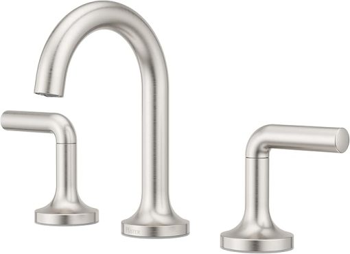 Pfister Zeelan Bathroom Sink Faucet, 8-Inch Widespread, 2-Handle, 3-Hole, Spot Defense Brushed Nickel Finish, LF049ZLGS