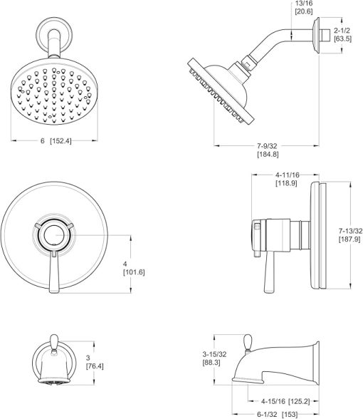Pfister LG89-7TUY Thermostatic Shower Only Trim Kit 1.8 gpm Tuscan Bronze - Image 2