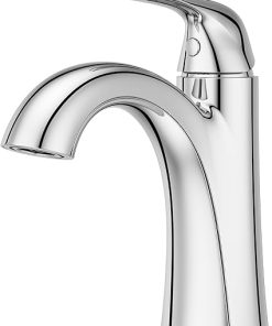 Pfister Willa Bathroom Sink Faucet, Single Control, 1-Handle, Single Hole, Polished Chrome Finish, LF042MALCC