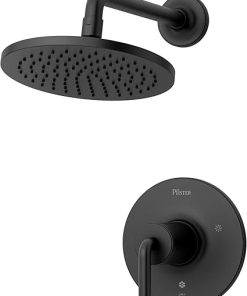 Pfister LG89-7TNTB showerheads, Matte Black