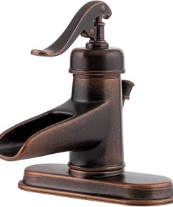 Pfister LG42-YP0U LG42YP0U Ashfield single Control 4 inch Centerset Bathroom Faucet In Rustic Bronze, 2