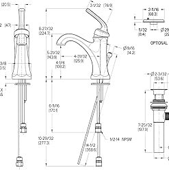 Price Pfister LG42-DE0C Pfister Arterra single Control 4 inch Centerset Bathroom Faucet In Polished Chrome, 1.2Gpm, 2