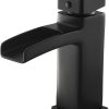 Pfister LG1426000 Pfirst Series Single Control 4 Inch Centerset Bathroom Faucet in Polished Chrome, Water-Efficient Model 3