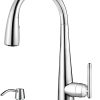 Pfister F-534-7CRC Price Cantara Single-Handle Pull-Out Sprayer Kitchen Faucet in Polished Chrome 4