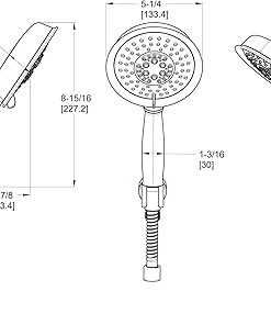 Pfister LG16-CB0Y Avalon Handshower with Cradle 1.8 gpm Tuscan Bronze 2