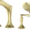 Pfister Deckard Roman Tub Faucet Trim, 2-Handle, 3-Hole, Valve Sold Separately, Polished Chrome Finish, RT65DAC 3