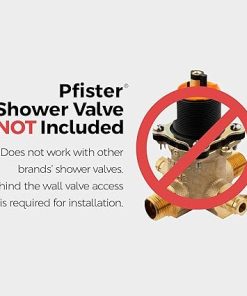 Pfister RT65-CB1K Avalon Roman Tub Trim In Brushed Nickel, 3-Hole 2