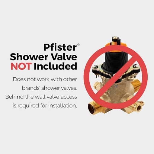 Pfister Deckard Roman Tub Faucet Trim, 2-Handle, 3-Hole, Valve Sold Separately, Polished Chrome Finish, RT65DAC - Image 2