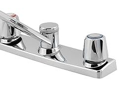 Price Pfister Pfirst Series Kitchen Faucet 2-Handle Chrome with Sprayer, G1354000
