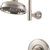 Universal 5-Spray 5.66 in. Fixed Shower Head in Brushed Nickel 4
