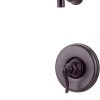 Pfister Saxton Shower Head and Valve Trim Only Kit (Valve Not Included), 1-Handle, Tuscan Bronze Finish, LG897GL1Y 3