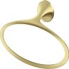Pfister Karci Towel Ring, Hand Towel Holder for Bathroom, Wall-Mounted, Screw-In, Matte Black Finish, BRBKA0B 4