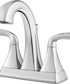 Pfister LG48-BS0C Bronson 2-Handle Centerset Bathroom Faucet, 4", Polished Chrome
