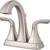 Pfister LJ142800C Pfirst Series Single Control Centerset Bathroom Faucet in Polished Chrome 3