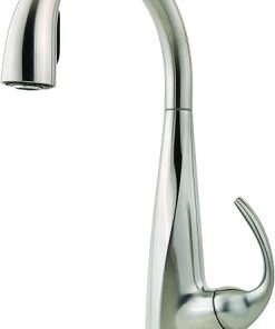 Pfister LF5297ANS Avanti 1-Handle Pull Down Kitchen Faucet, Stainless Steel, 1.8 gpm