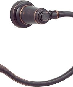 Pfister Ashfield Towel Ring, Hand Towel Holder for Bathroom, Wall-Mounted, Screw-In, Tuscan Bronze Finish, BRBYP0Y