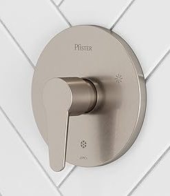 Pfister Pfirst Modern Valve Trim Only (Valve Body Sold Separately), Single Handle, 1-Hole, Brushed Nickel Finish, R89040K 2
