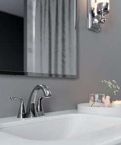 Pfister Willa Bathroom Sink Faucet, 4-Inch Centerset, 2-Handle, 3-Hole, Polished Chrome Finish, LF048MALCC 2