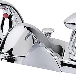 Pfister F-WL2-230C Classic 2-Handle Center Set Bathroom Faucet, 4-Inch, Polished Chrome 2