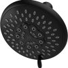 Pfister Universal Shower Head with QuickConnect Adapter, Single-Function, Square, 1.75 GPM, Spot Defense Matte Black Finish, 015WS2UT03QSDB” 4