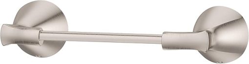 Pfister Willa Toilet Paper Holder, Bathroom Tissue Roll Holder, Wall-Mounted, Screw-In, Brushed Nickel Finish, BPHWLL0K