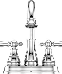 Pfister Sonterra Bathroom Sink Faucet, 4-Inch Centerset, 2-Handle, 3-Hole, Polished Chrome Finish, LFWL245PC 2