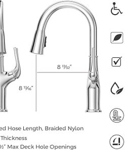 Pfister Highbury Kitchen Faucet with Pull Down Sprayer, Single Handle, High Arc, Polished Chrome Finish, LG529HGC 2